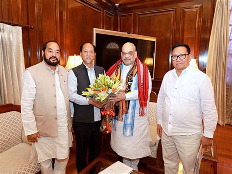 Nagaland CM Neiphiu Rio calls on Amit Shah in Delhi, thanks him for ...