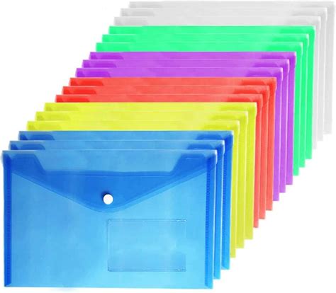 Buy A5 Plastic Wallets (36 pcs) - A5 Plastic Folder File Document ...