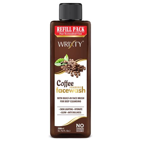 Coffee Foaming Face Wash with Built-In Face Brush For Deep Cleansing ...