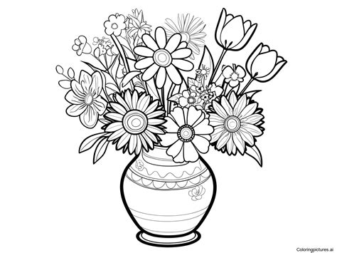 Flowers Coloring Pages - Free Printable Coloring Pages