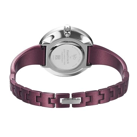 Buy Online Fastrack Vyb Siren Quartz Analog Maroon Dial Metal Strap ...