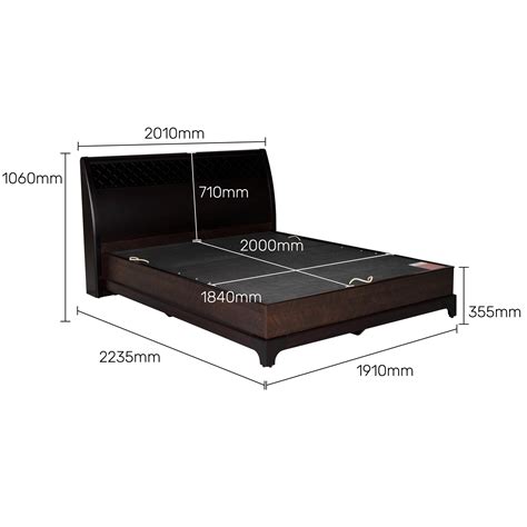 Buy Madeline Omaha Cherry Veneer King Size Bed Online at Durian