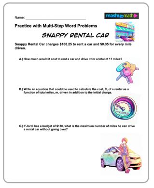 Image result for Printable 6th Grade Math Problems