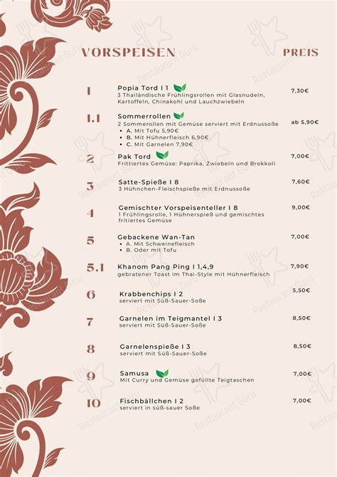 Speisekarte von May-Thai Restaurant, Linkenheim-Hochstetten