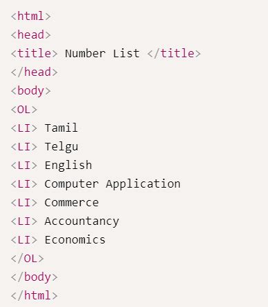 Html-Lists CodeHS 的图像结果