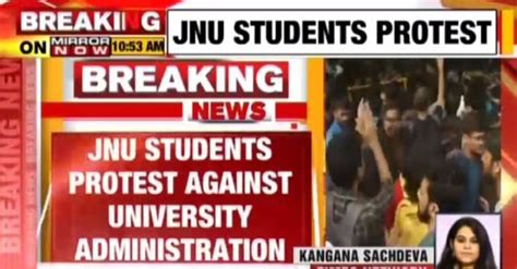 [GROUND REPORT] Massive protests rock JNU; students irked over probable ...