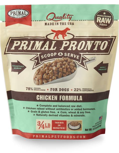 Primal Raw Dog Food Ingredients at Arthur Popp blog