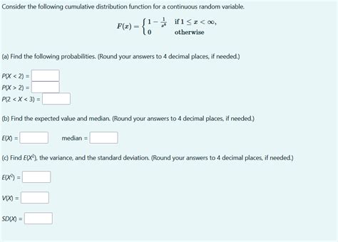 Image result for Continuous Random Variable Cumulative Distribution Function
