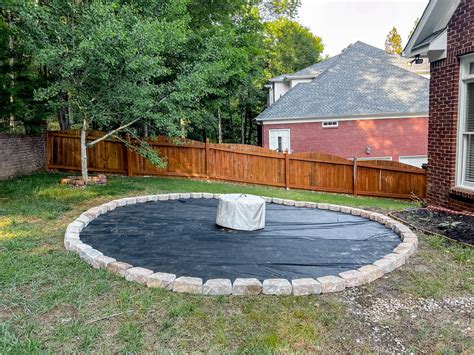 DIY Fire Pit Area with Pea Gravel - The Turquoise Home