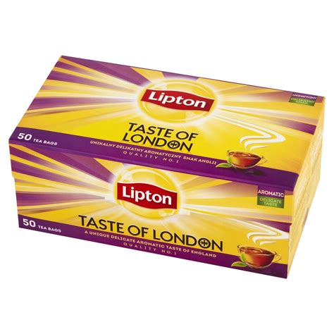 Lipton Taste of London Herbata czarna 50 torebek - 10797526230 - oficjalne archiwum Allegro - what is taste of london
