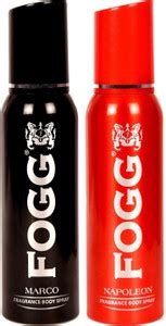 FOGG Regular Deo Combo Pack of 2 (Marco + Napoleon 240 ml) Body Spray ...
