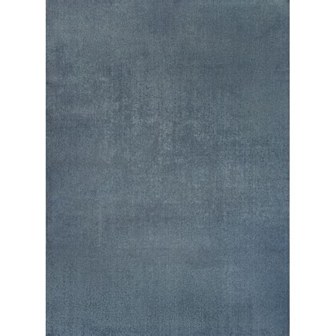 JONATHAN Y WASHABLE Twyla Classic Solid Low-Pile 8 X 10 (ft) Blue ...