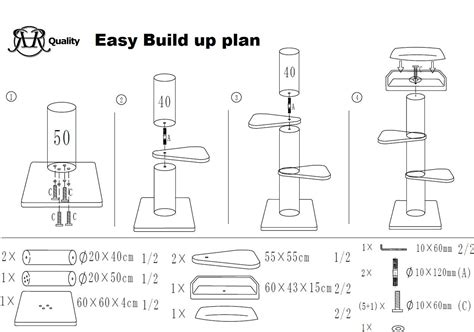Buy RHRQuality Cat tree for large cats Royalty Light Grey XXL extra big ...