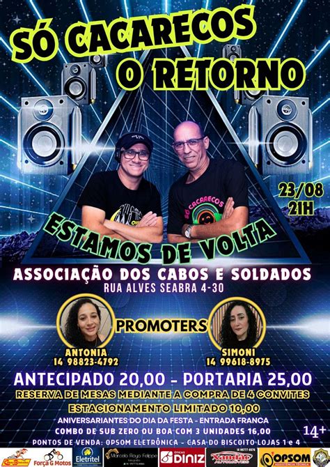 FESTA FLASHBACK SÓ CACARECOS O RETORNO , Associação Dos Cabos E ...