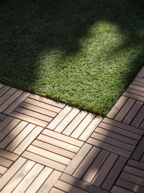 Wood Deck Tiles Over Grass | Home Design Ideas