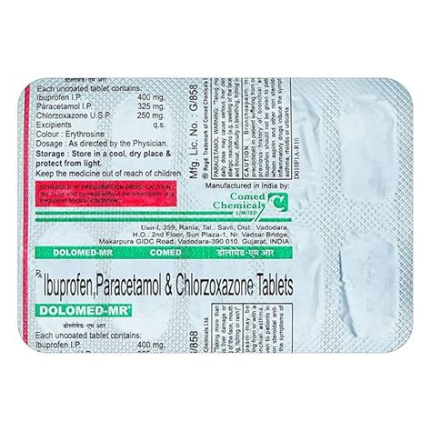 DOLOMED MR - Strip of 10 Tablets : Amazon.in: Health & Personal Care