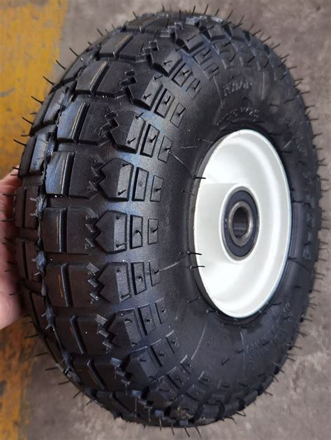 10X4.10/3.50-4 Pneumatic Rubber Wheel Trolley Wheel Wagon Wheel ...