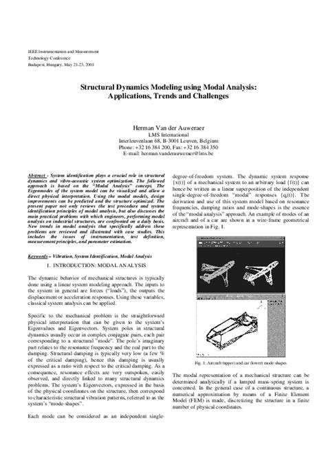 Structural Dynamic Modal Analysis Example 的图像结果