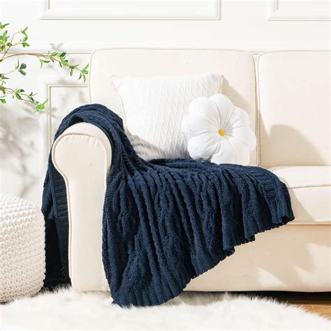Amazon Navy Blue Throw Blanket at Jeff Span blog