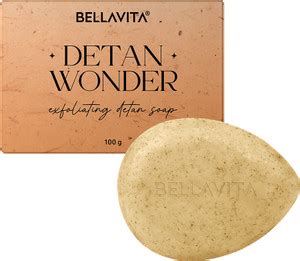 BELLAVITA De-Tan Wonder Soap | Exfoliating Face & Body Tan Removal ...