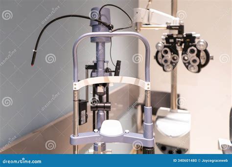 Slit Lamp in Optometry Office Used for Eye Examination To Check Eye ...