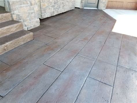 Stamped Concrete That Looks Like Wood - House for Rent