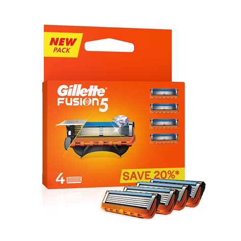 Buy Gillette Fusion5 Cartridge, 4 Count | 19 Minutes Delivery | Apollo ...