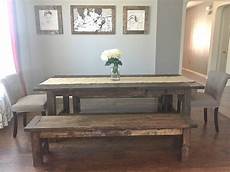 Dining Room Bench Table by White Farmhouse Dining Room Table With Benches Dining Room Bench Table