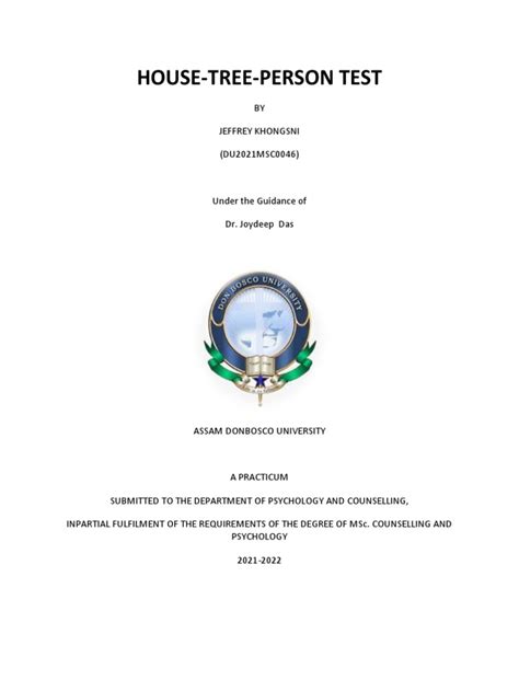 Image result for HTP Test PDF