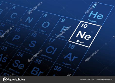 Neon Element Ne 10 Of Periodic Table Periodic Table