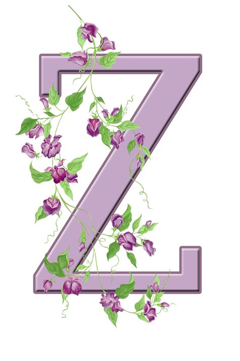 Letter Z Floral Initial Free Stock Photo   Public Domain  