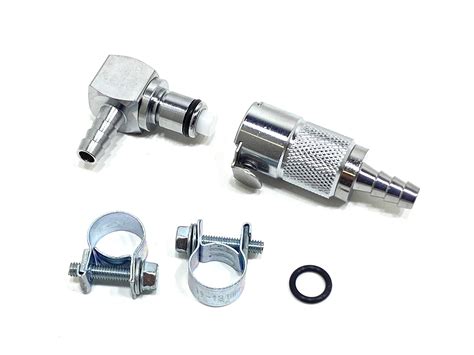 Metal Quick Disconnect Coupling 90 Degree Elbow Gas Fuel Line ...