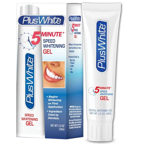 Plus White Speed Whitening Gel - Dentist Approved - 5 Minute ...