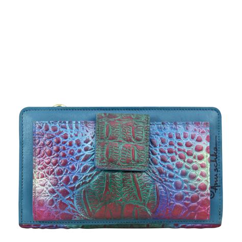 Anuschka RFID Wallet Crossbody - Hand-Painted Leather – Belair