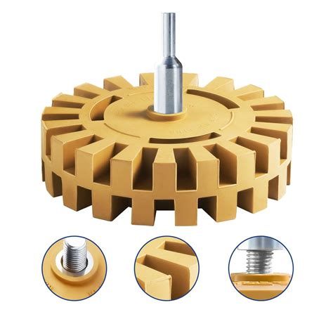 Buy Decal Remover Eraser Wheel Removes Pinstripes Stripes Vinyl Tapes ...