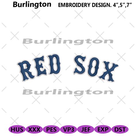 Boston Red Sox Font Embroidery Design Download File | Inspire Uplift