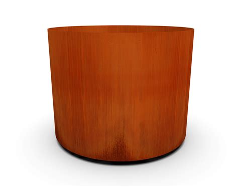 Buy ERCRAFT Corten Steel Metal er Box, Round Sizes, Modern Garden Steel ...