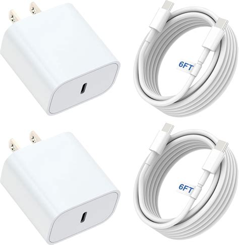 Amazon.com: iPhone 16e Charger Fast Charging 25w Dual USB C Charger Block with Cable Type C ...