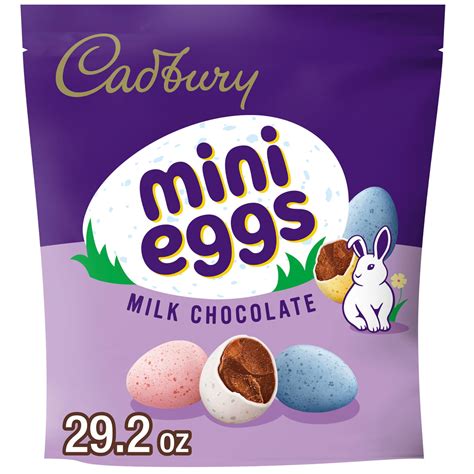 Cadbury Mini Eggs Milk Chocolate, Easter Candy Bag, 28 Oz Packaging May ...