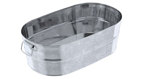 Galvanized Steel Tub Collection 3D Model $39 - .3ds .fbx .obj .ma .max ...
