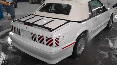 See Abandoned Fox Body Ford Mustang Come To Life With Extreme Wash And Wax