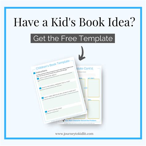 How to Write a Children's Book Template - Journey to KidLit