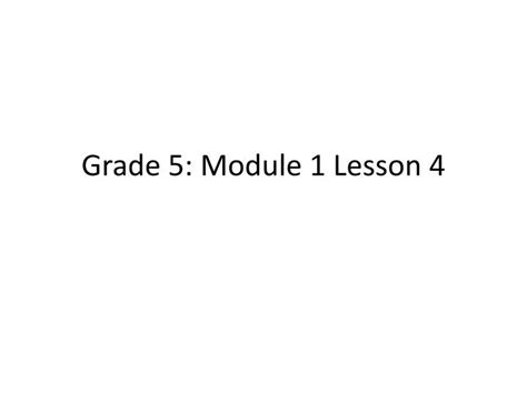 Teaching Grade 5 Module 2 Lesson One 的图像结果