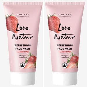 Oriflame Sweden Love Nature Refreshing with Organic Strawberry pack of ...