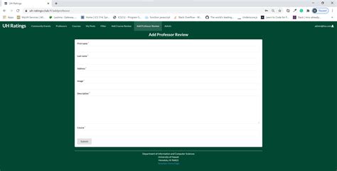 UH Ratings | Professor review and Course review for the UH Community