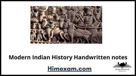 Modern Indian History Handwritten notes - Himexam.com