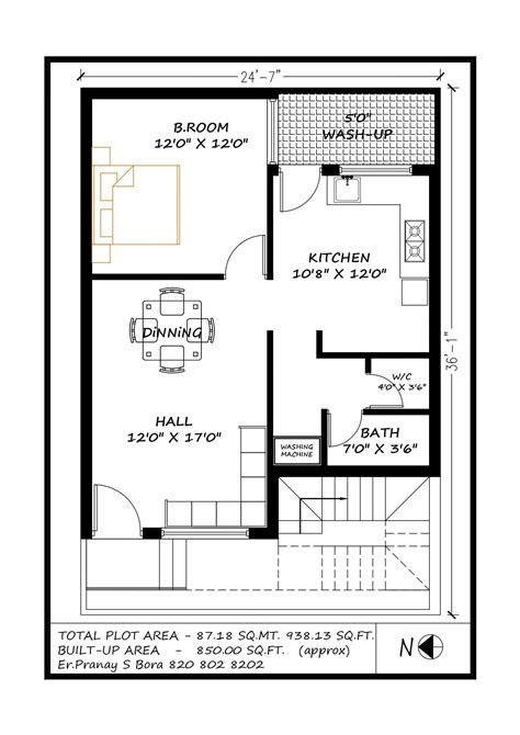 Best 13 9.80ft x 8.23ft Small Ground Floor House Plan Design with ...