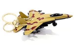 JSR Premium Metal Aeroplane Keychain and Keyring with Movable Motion ...