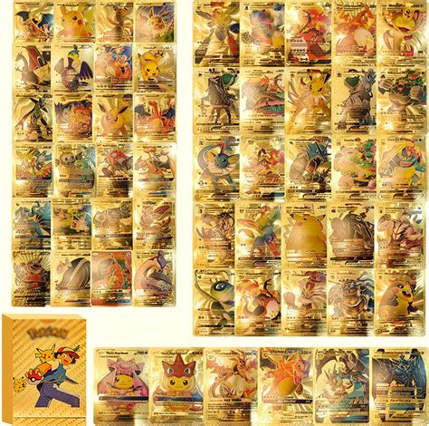 Buy 110 PCS The New Gold Foil Rare Cards TCG Deck Box Including ...