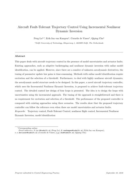 Image result for Aircraft Nonlinear Dynamic Inversion